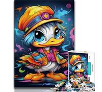 Adult Puzzles 1000 Pieces Colorful Art Ducks 1000 Pieces for Adults,Decompressing Intellectual Educational Toy Birthday Gift (size 75x50cm)