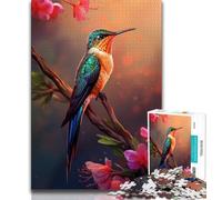 Adult Puzzles 1000 Pieces Colourful Hummingbirds Teenager Jigsaw,Educational Games Home Decoration Birthday Present, Gifts, Wall Art 75x50cm