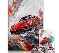 Adult Puzzles 1000 Pieces Cool Sports Car Teenager Jigsaw,Family Activity Fun at Home Activities, Birthday Present,Travel Gifts 26x38cm