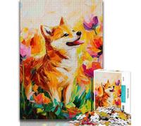 Adult Puzzles 1000 Pieces Corgi Teenager Jigsaw,Family Activity Fun at Home Activities, Birthday Present,Travel Gifts 26x38cm