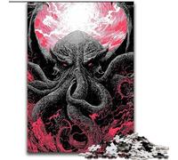 Adult Puzzles 1000 Pieces Cosmic Cthulhu Octopoid, Stress Reliever Difficult Challenge Secret Santa Gifts for Age 14 Years Up (Size 26x38cm)
