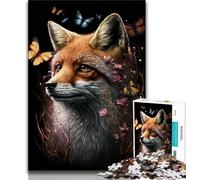 Adult Puzzles 1000 Pieces Cute Fox Puzzles for Teenagers,is Ideal As Gifts for The Whole Family Suitable for And 14 (size 75x50cm)
