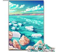 Adult Puzzles 1000 Pieces Dead Sea Landscape, Suitable for People Aged 14 And Above Challenging To Complete But Fun And Humorous Great Gift 50x75cm