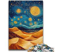 Adult Puzzles 1000 Pieces Desert Night Sky Family Fun for Is Ideal As A Gift for The Whole Family for And Age 14 Years Up 50x75cm