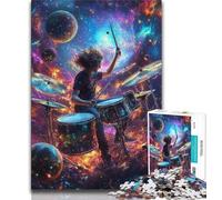Adult Puzzles 1000 Pieces Drum Performance Teenager Jigsaw,Family Activity Fun at Home Activities, Birthday Present,Travel Gifts 26x38cm