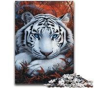 Adult Puzzles 1000 Pieces Fallen Tiger for Ages 14 And over Fun Games Fun Activities at Home, Birthday Gifts, Travel Gifts 26x38cm