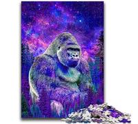 Adult Puzzles 1000 Pieces Fantasy Chimpanzee Learning Educational Toys Family Games Enhance Love between Couples 50x75cm
