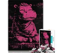 Adult Puzzles 1000 Pieces Fantasy Hippo Teenager Jigsaw,Challenging Family Activity Games DIY Toy for Home Wall Decor Gifts (size 75x50cm)