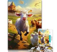 Adult Puzzles 1000 Pieces Farm Animal 1000 Pieces for Adults,Decompressing Intellectual Educational Toy Birthday Gift (size 75x50cm)