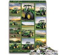 Adult Puzzles 1000 Pieces Farm Equipment Tractor Collage for Ages 14 And over Fun Games Fun Activities at Home, Birthday Gifts, Travel Gifts 50x75cm