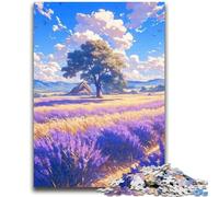 Adult Puzzles 1000 Pieces Fields Full of Tulips 1000 Piece Puzzle,Stress Reliever Staycation Kill Time Parent-child Interaction (38x26cm)