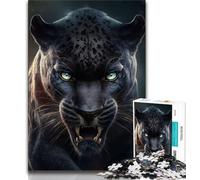 Adult Puzzles 1000 Pieces Fiery Panther Teenager Jigsaw,Challenging Family Activity Games DIY Toy for Home Wall Decor Gifts (size 38x26cm)