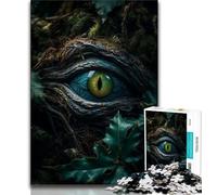 Adult Puzzles 1000 Pieces Forest Dragons Emerald Eye Teenager Jigsaw,Educational Games Home Decoration Birthday Present, Gifts, Wall Art 75x50cm