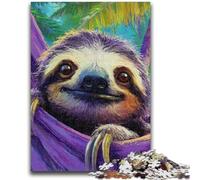 Adult Puzzles 1000 Pieces Forest Sloth Family Fun for Is Ideal As A Gift for The Whole Family for And Age 14 Years Up 50x75cm