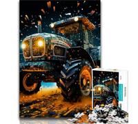 Adult Puzzles 1000 Pieces Galaxy Tractor,Help The Brain Exercise Addictive Toys to Cultivate Patience Gift For Birthdays (38x26cm)
