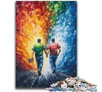 Adult Puzzles 1000 Pieces Gay Oil Painting Challenging Game Toys Deal As Gifts for The Whole Family for Ages 14+ 50x75cm
