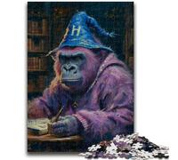Adult Puzzles 1000 Pieces Gorilla Wizard Teenager Jigsaw,Educational Games Home Decoration Birthday Present, Gifts, Wall Art (50x75cm)
