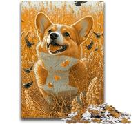 Adult Puzzles 1000 Pieces Happy Corgi Family Fun for Is Ideal As A Gift for The Whole Family for And Age 14 Years Up 26x38cm
