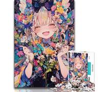 Adult Puzzles 1000 Pieces Japanese Anime Girl Puzzles for Teenagers,is Ideal As Gifts for The Whole Family Suitable for And 14 (size 75x50cm)