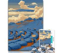 Adult Puzzles 1000 Pieces Japanese Countryside Teenager Jigsaw,Family Activity Fun at Home Activities, Birthday Present,Travel Gifts 26x38cm