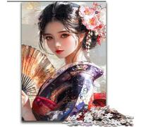 Adult Puzzles 1000 Pieces Japanese Geisha, Educational Games Home Decoration Is Ideal As A Gift for The Whole Family (Size 50x75cm)