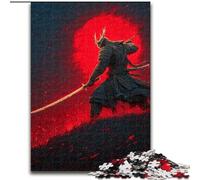 Adult Puzzles 1000 Pieces Japanese Neon Ninja, Suitable for Ages 14 And Up Home Educational Games DIY Toys Artwork Gift (Size 26x38cm)