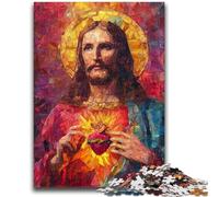 Adult Puzzles 1000 Pieces Jesus Art Family Fun for Is Ideal As A Gift for The Whole Family for And Age 14 Years Up 50x75cm