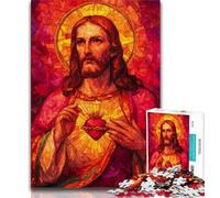 Adult Puzzles 1000 Pieces Jesus Art Teenager Jigsaw,Family Activity Fun at Home Activities, Birthday Present,Travel Gifts 75x50cm