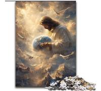 Adult Puzzles 1000 Pieces Jesus, Suitable for Ages 14 And Up Home Educational Games DIY Toys Artwork Gift (Size 26x38cm)