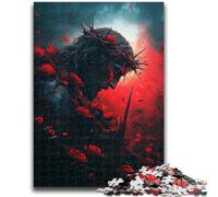 Adult Puzzles 1000 Pieces Jesus Teenager Jigsaw,Family Activity Fun at Home Activities, Birthday Present,Travel Gifts (38x26cm)