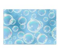 Adult Puzzles 1000 Pieces Jigsaw Blue Soap Bubbles Floral Landscape Unique Jigsaw Puzzle White Elephants Gifts, 29.5x19.7 Inch