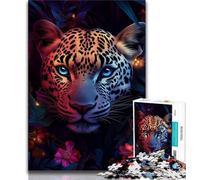 Adult Puzzles 1000 Pieces Jungle Leopard Teenager Jigsaw,Educational Games Home Decoration Birthday Present, Gifts, Wall Art 38x26cm
