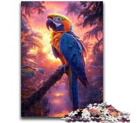 Adult Puzzles 1000 Pieces Jungle Parrot Teenager Jigsaw,Family Activity Fun at Home Activities, Birthday Present,Travel Gifts (50x75cm)