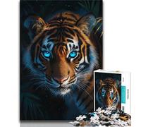 Adult Puzzles 1000 Pieces Jungle Tiger Puzzles for Adults,Artistic Wall Decor & Birthday Gift Idea for Friends, Home Office (size 75x50cm)