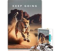 Adult Puzzles 1000 Pieces Keep Going Motivation Teenager Jigsaw,Educational Games Home Decoration Birthday Present, Gifts, Wall Art 38x26cm