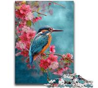 Adult Puzzles 1000 Pieces Kingfisher Bird Teenager Puzzles,Challenging Game Gifts for Is Ideal As A Gift for The Whole Family (26x38cm)