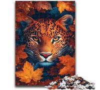 Adult Puzzles 1000 Pieces Leopard 1000 Piece Puzzle,Stress Reliever Staycation Kill Time Parent-child Interaction (38x26cm)