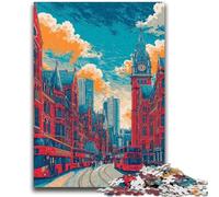 Adult Puzzles 1000 Pieces London And Paris Cityscapes Puzzles for Teenagers,Educational Games Home Decoration Birthday Present, Gifts, Wall Art (75x50cm)
