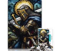 Adult Puzzles 1000 Pieces Medieval Knights Puzzles for Teenagers,is Ideal As Gifts for The Whole Family Suitable for And 14 (size 38x26cm)