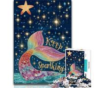 Adult Puzzles 1000 Pieces Mermaid Tail,Help The Brain Exercise Addictive Toys to Cultivate Patience Gift For Birthdays 38x26cm