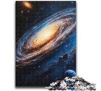 Adult Puzzles 1000 Pieces Milky Way Galaxy Challenging To Complete But Fun And Humorous with Matching Poster And Trivia Sheet 26x38cm