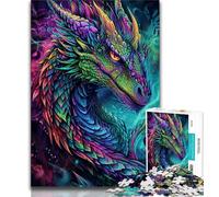 Adult Puzzles 1000 Pieces Mysterious Dragon Puzzles for Teenagers,is Ideal As Gifts for The Whole Family Suitable for And 14 (size 38x26cm)