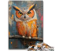 Adult Puzzles 1000 Pieces Mysterious Owl Challenging To Complete But Fun And Humorous Unique Home Decor And Gifts 50x75cm