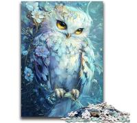 Adult Puzzles 1000 Pieces Mysterious Owl Stress Reliever Staycation Kill Time Perfect Decoration for Age 14+ 50x75cm