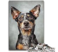 Adult Puzzles 1000 Pieces Neon Dog Puzzles for Teenagers,Educational Games Home Decoration Birthday Present, Gifts, Wall Art (75x50cm)