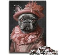 Adult Puzzles 1000 Pieces Noble Pug 1000 Piece Jigsaw,Stress Reliever Difficult Challenge Unique Home Decor And Gifts (38x26cm)