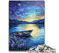 Adult Puzzles 1000 Pieces Northern Lights Challenging To Complete But Fun And Humorous with Matching Poster And Trivia Sheet 50x75cm