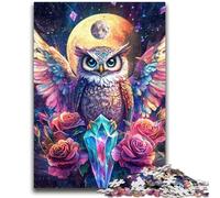 Adult Puzzles 1000 Pieces Owl Angel Learning Educational Toys Family Games Educational Game for Birthday, Chrismas 38x26cm