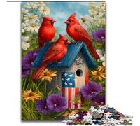 Adult Puzzles 1000 Pieces Parrots And Linnets, Stress Reliever Difficult Challenge Secret Santa Gifts for Age 14 Years Up (Size 50x75cm)