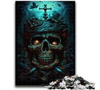 Adult Puzzles 1000 Pieces Pirate Skull Challenging Game Toys Deal As Gifts for The Whole Family for Ages 14+ 50x75cm